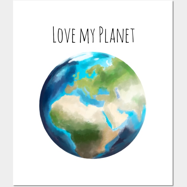 Love planet Wall Art by Nastya Li